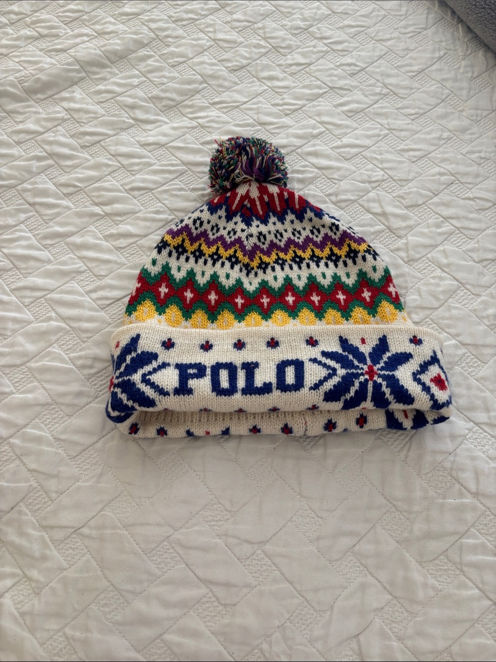 Polo Ralph Lauren Fair Isle Pom Beanie - Multicolor